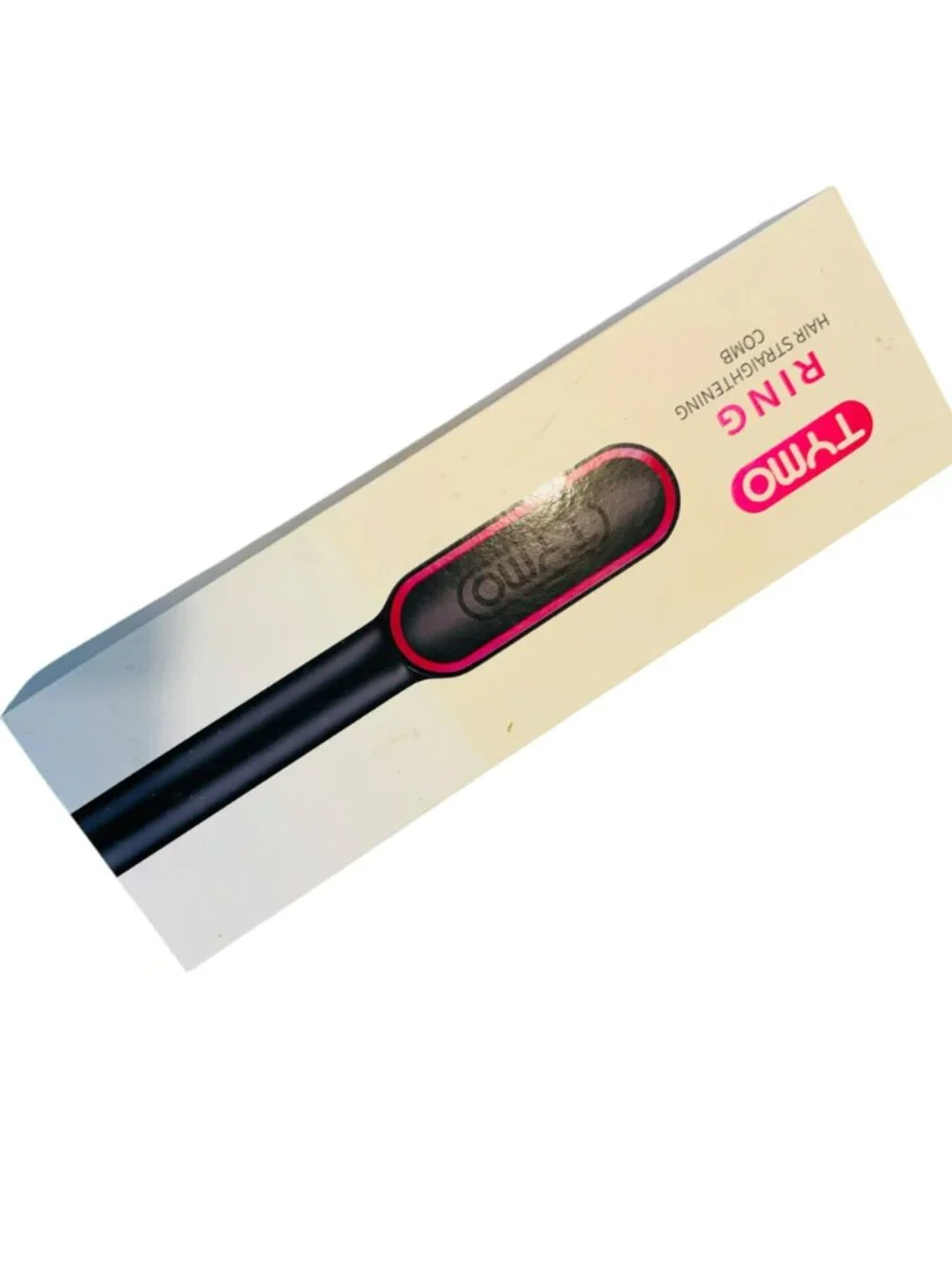 TYMO Ring Hair Straightening Comb With Heat-Resistant Glove & Clips Anti-Scald D